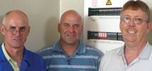 L to R: Derek Symonds, Riaan Venter and Paul van As